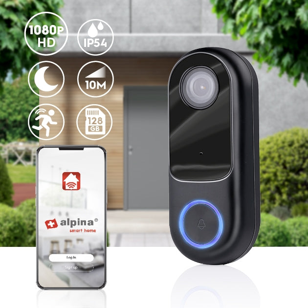 WiFi Doorbell with 1080p Camera 12-24V
