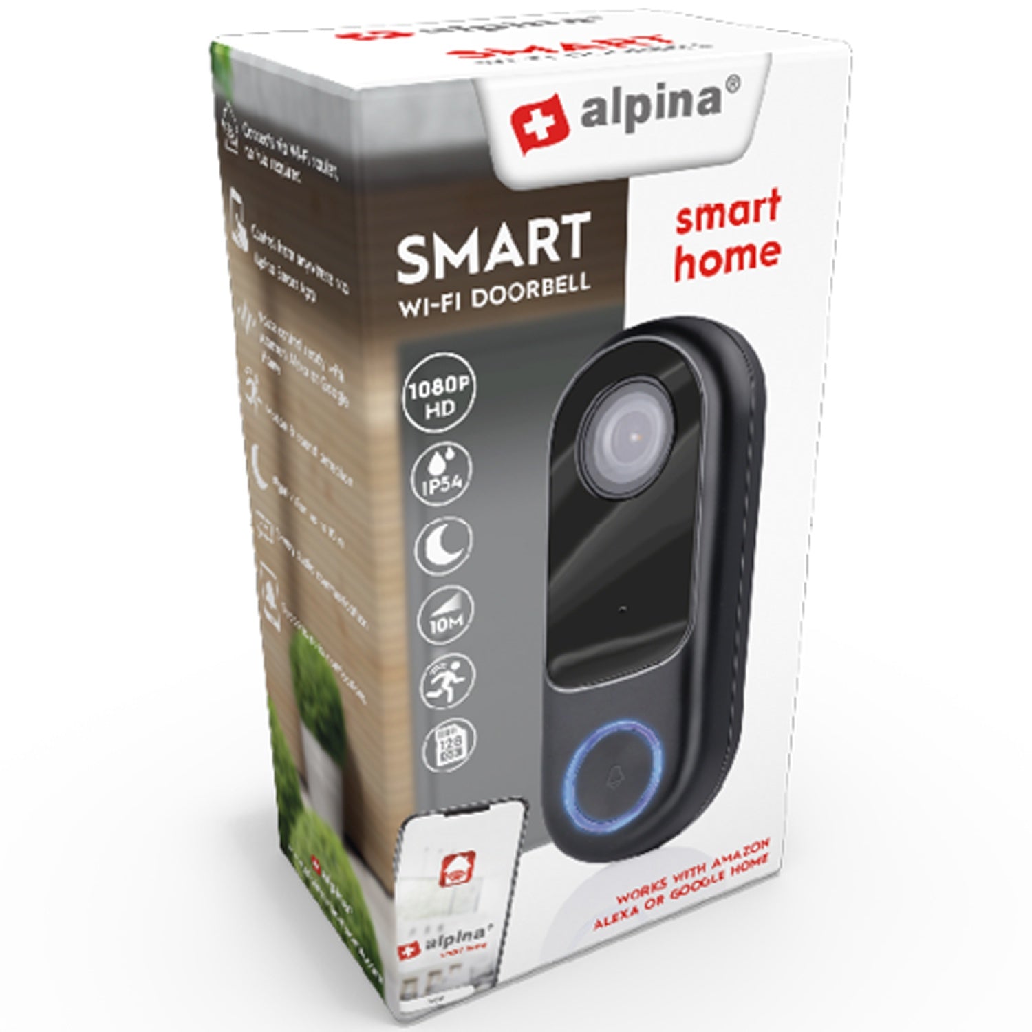 WiFi Doorbell with 1080p Camera 12-24V