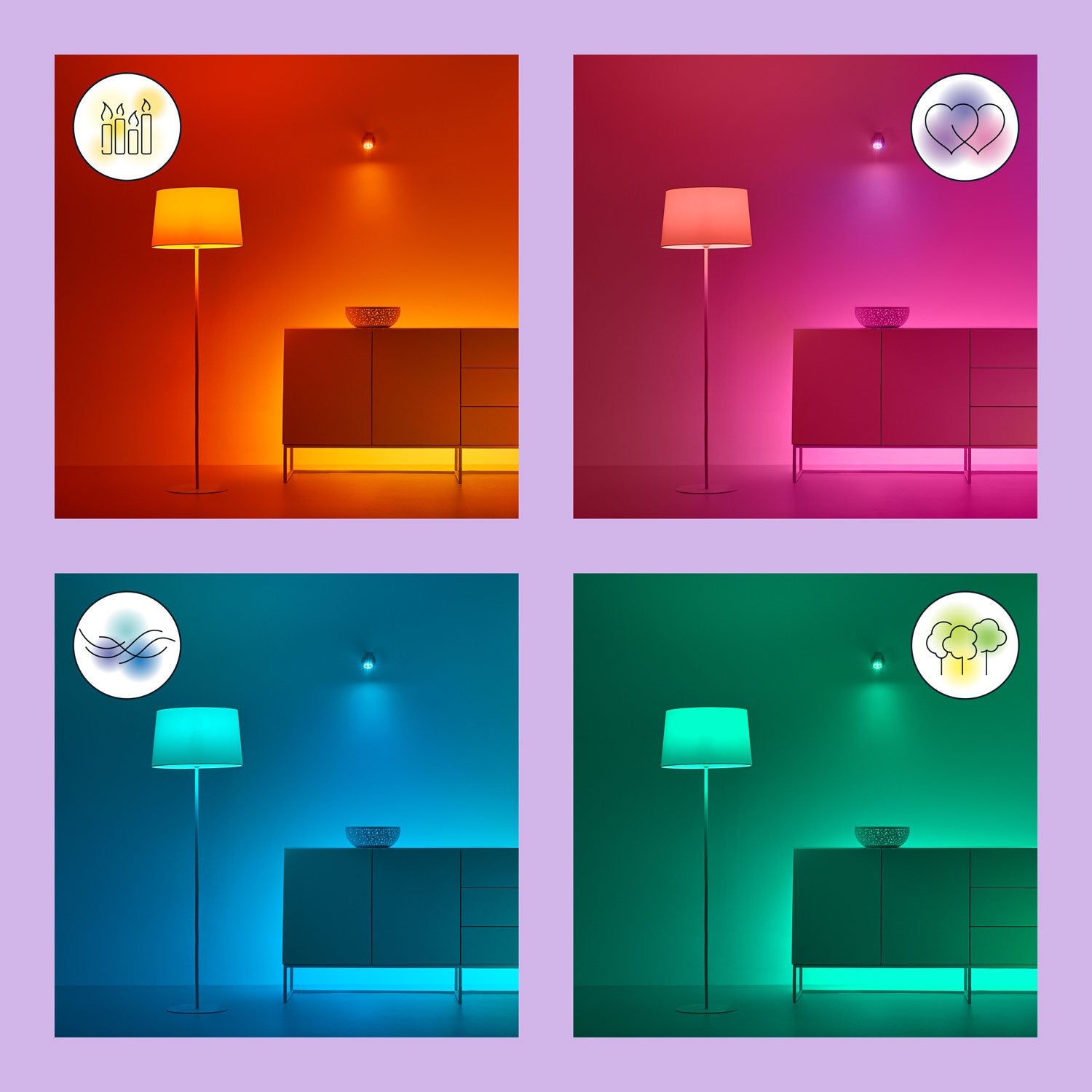 WiFi LED-Strip 2m incl. power adapter 1600lm