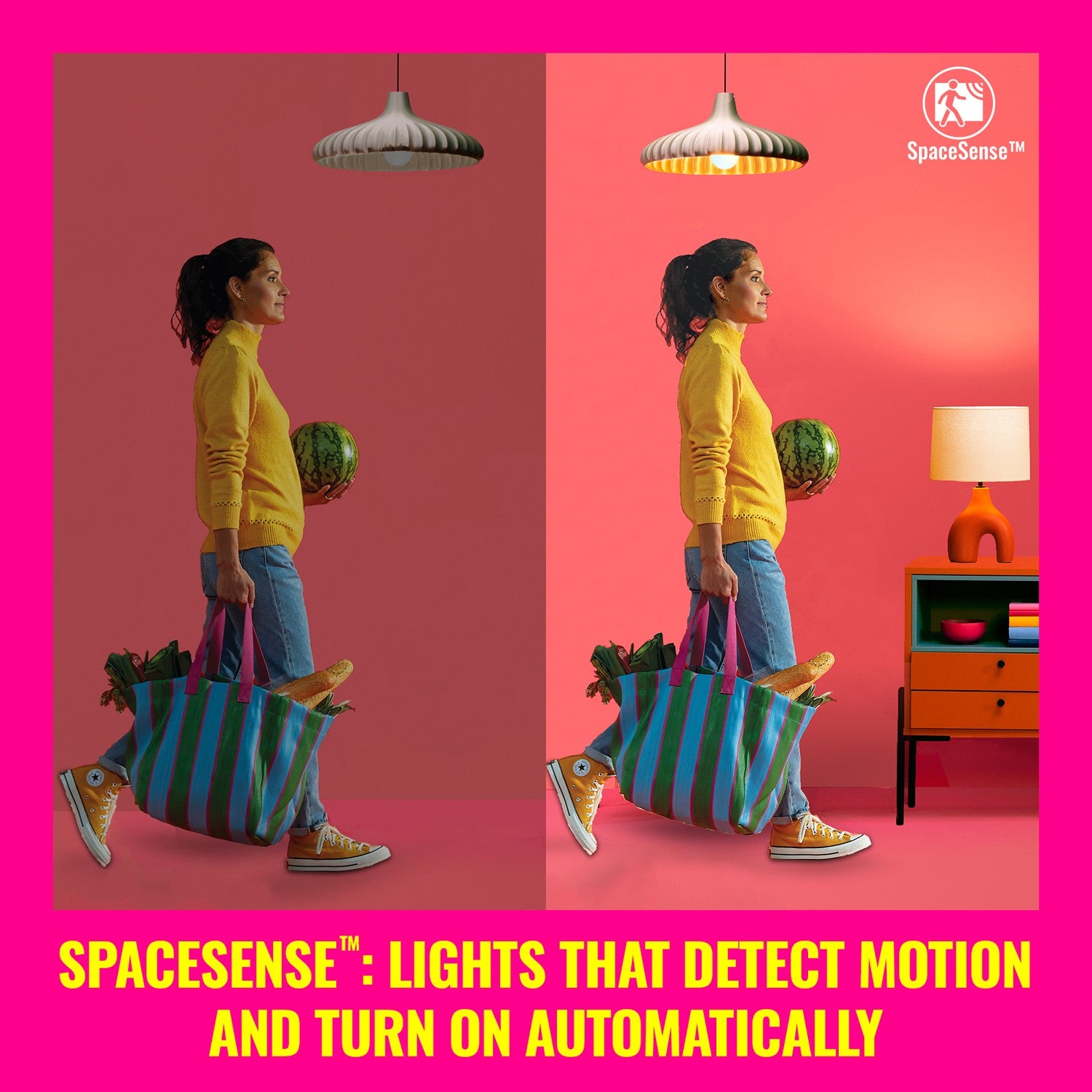 WiFi Panel Square 60x60 cm 36W 3400lm Warm-cool white