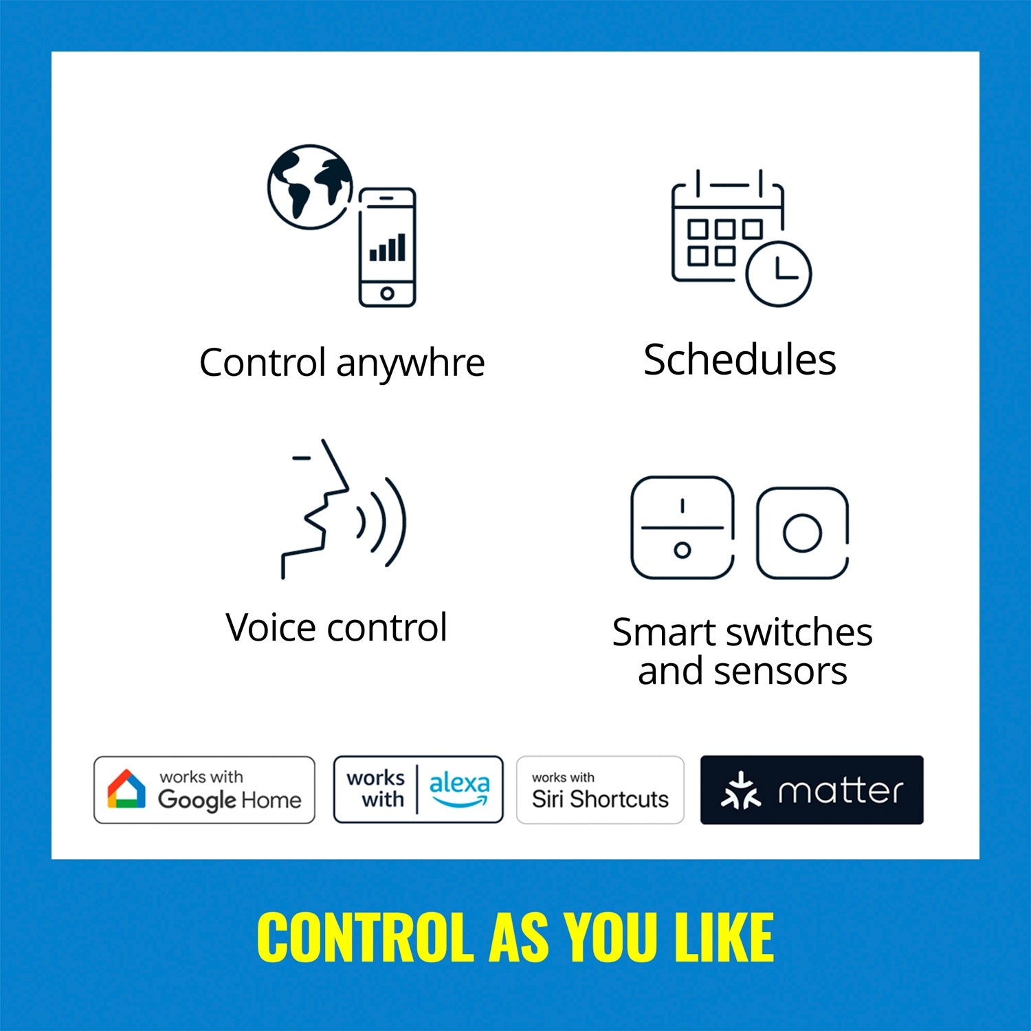 WiFi Panel Square 60x60 cm 36W 3400lm Warm-cool white