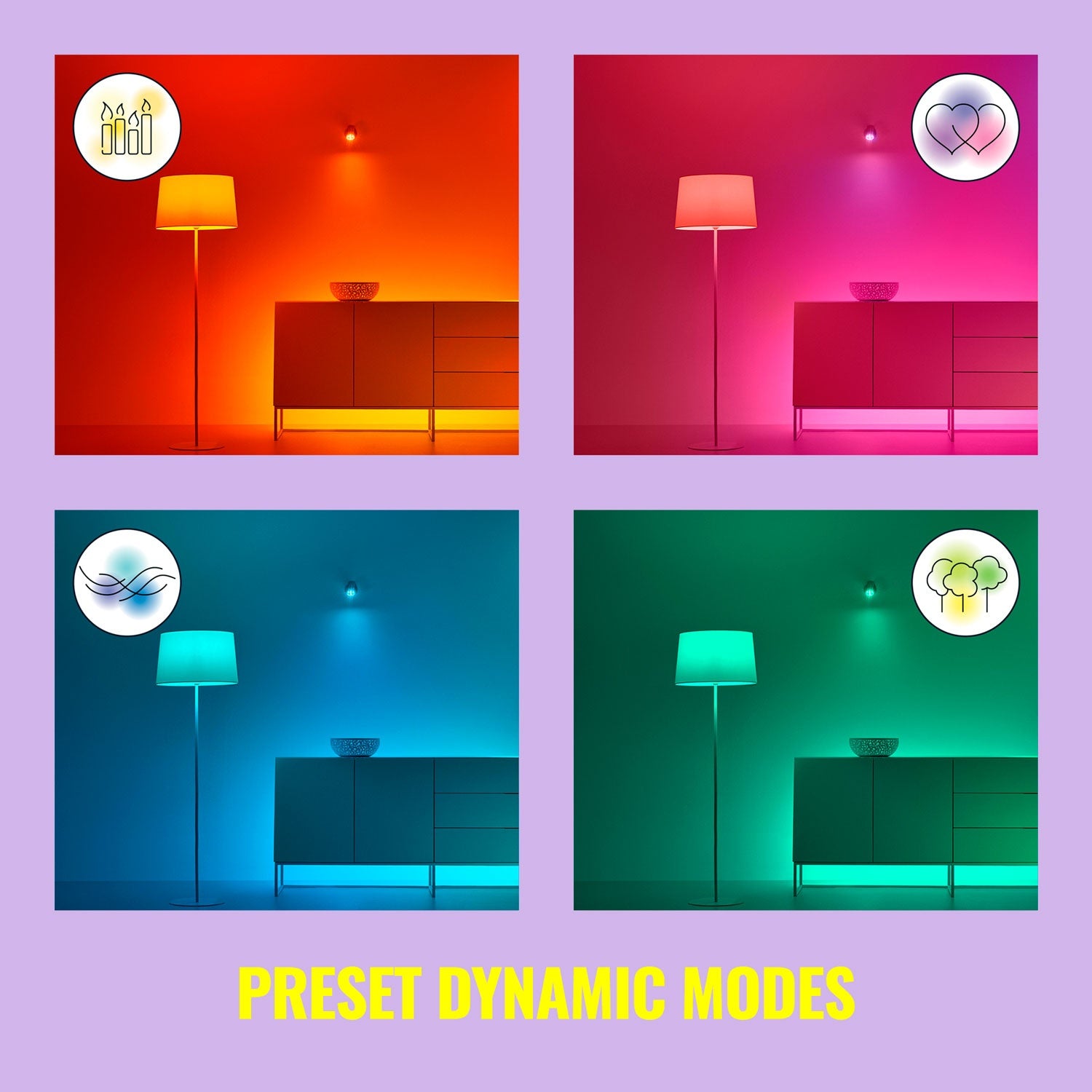 WiFi Pole Floor Lamp RGB Multicolor 150cm