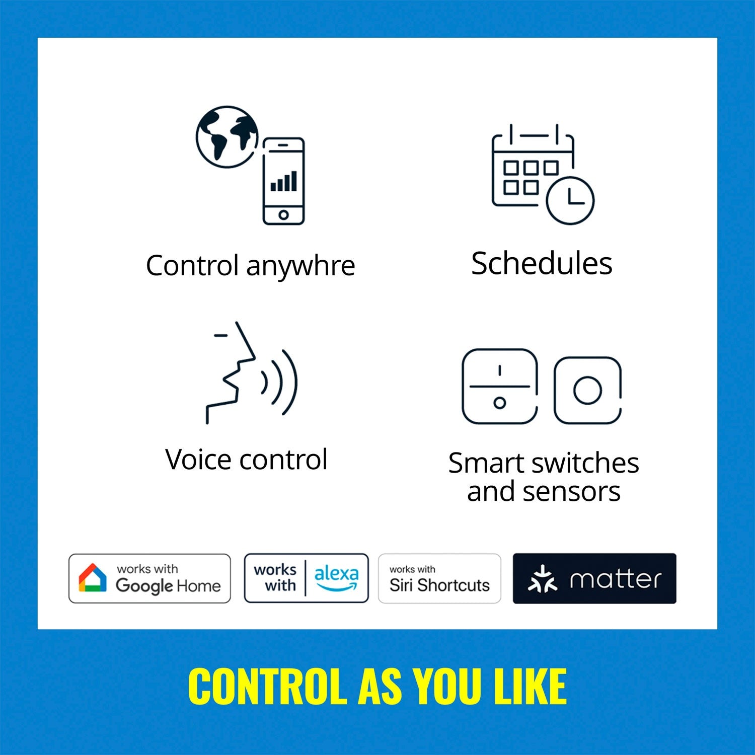 WiFi Pole Floor Lamp RGB Multicolor 150cm