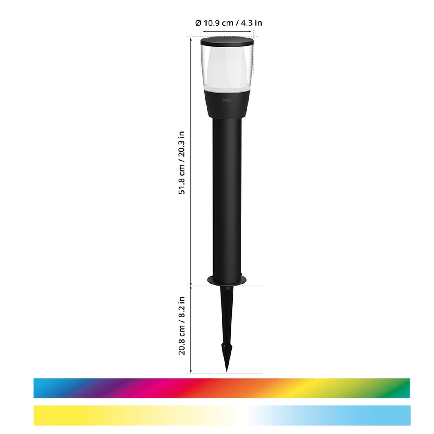 WiFi Smart Elpas pedestal Color + Warm-cold white 12V Expansion