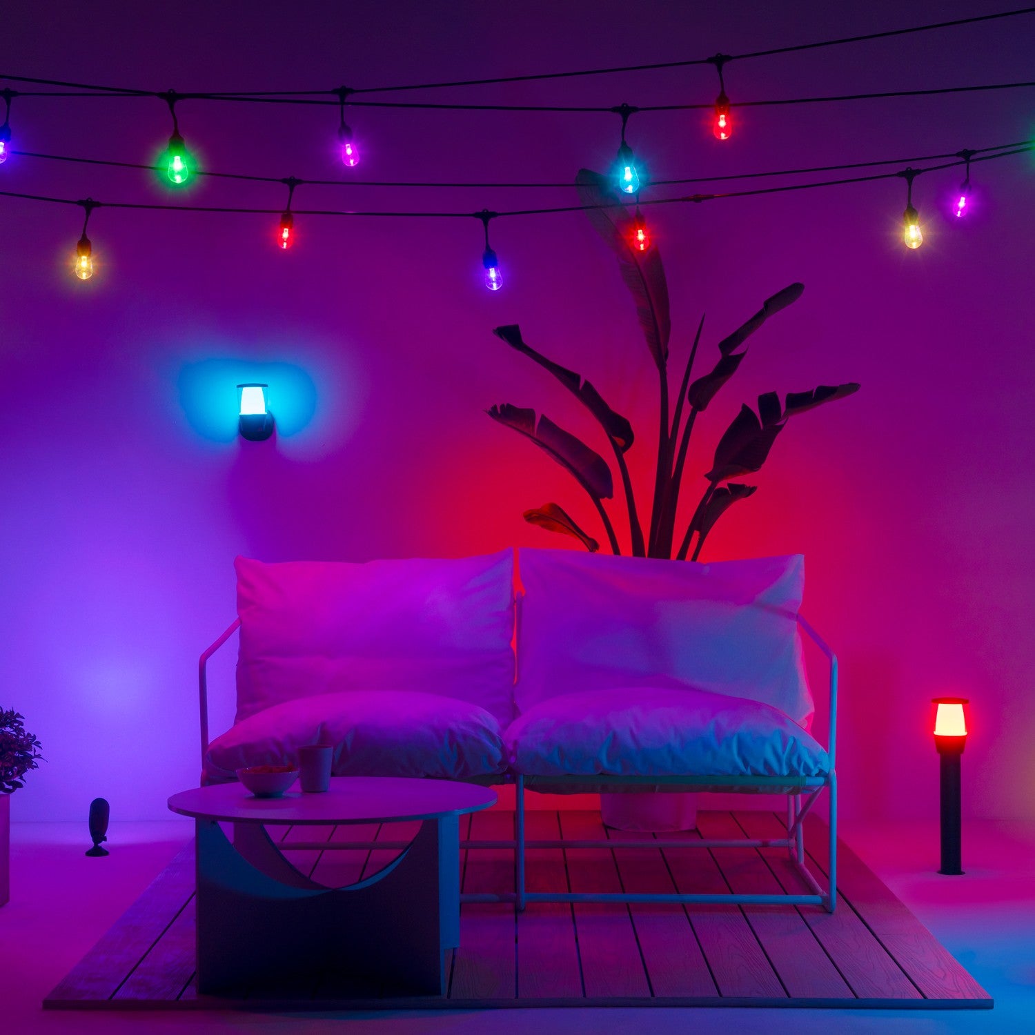 WiFi Smart Elpas pedestal Color + Warm-cold white 12V Starter kit