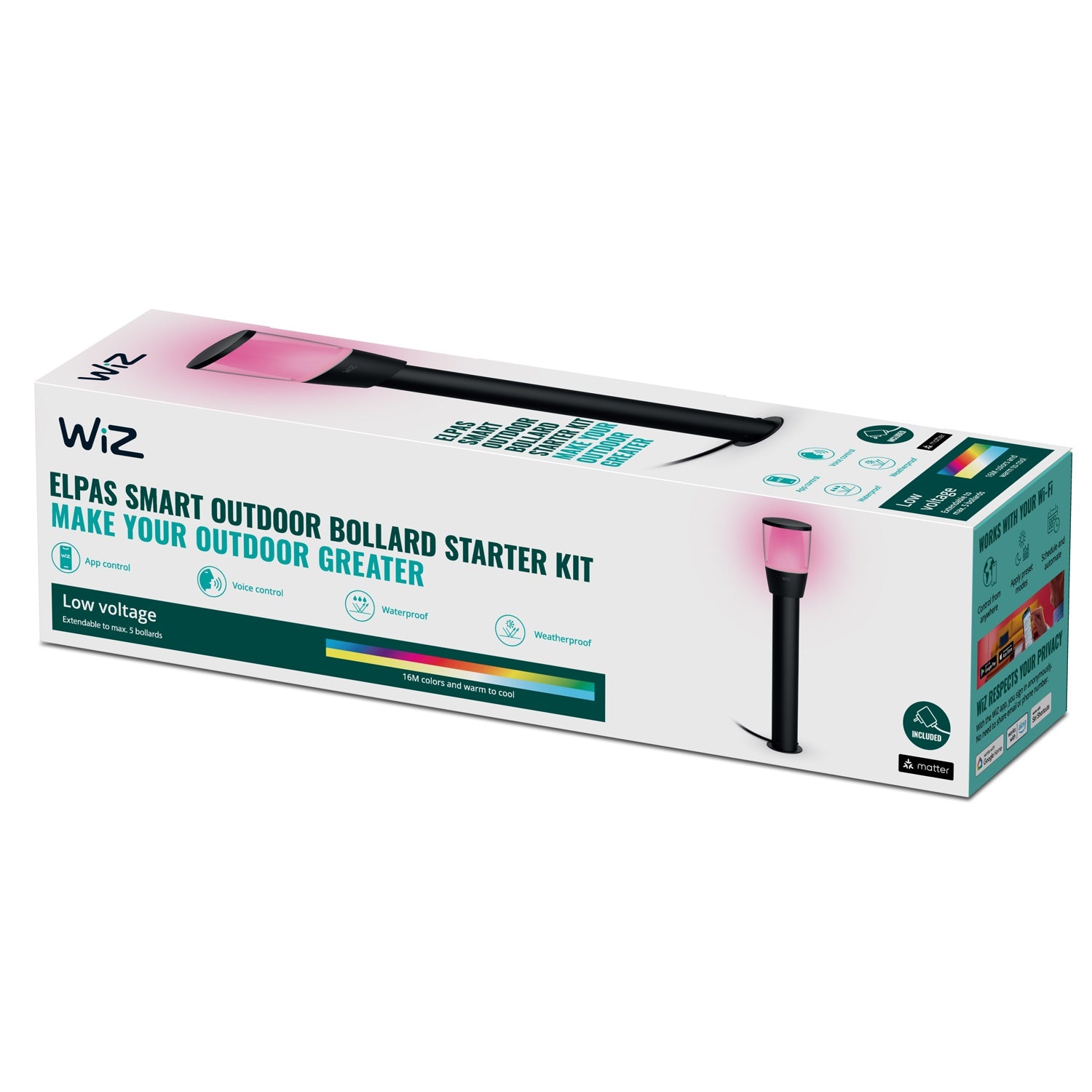 WiFi Smart Elpas pedestal Color + Warm-cold white 12V Starter kit
