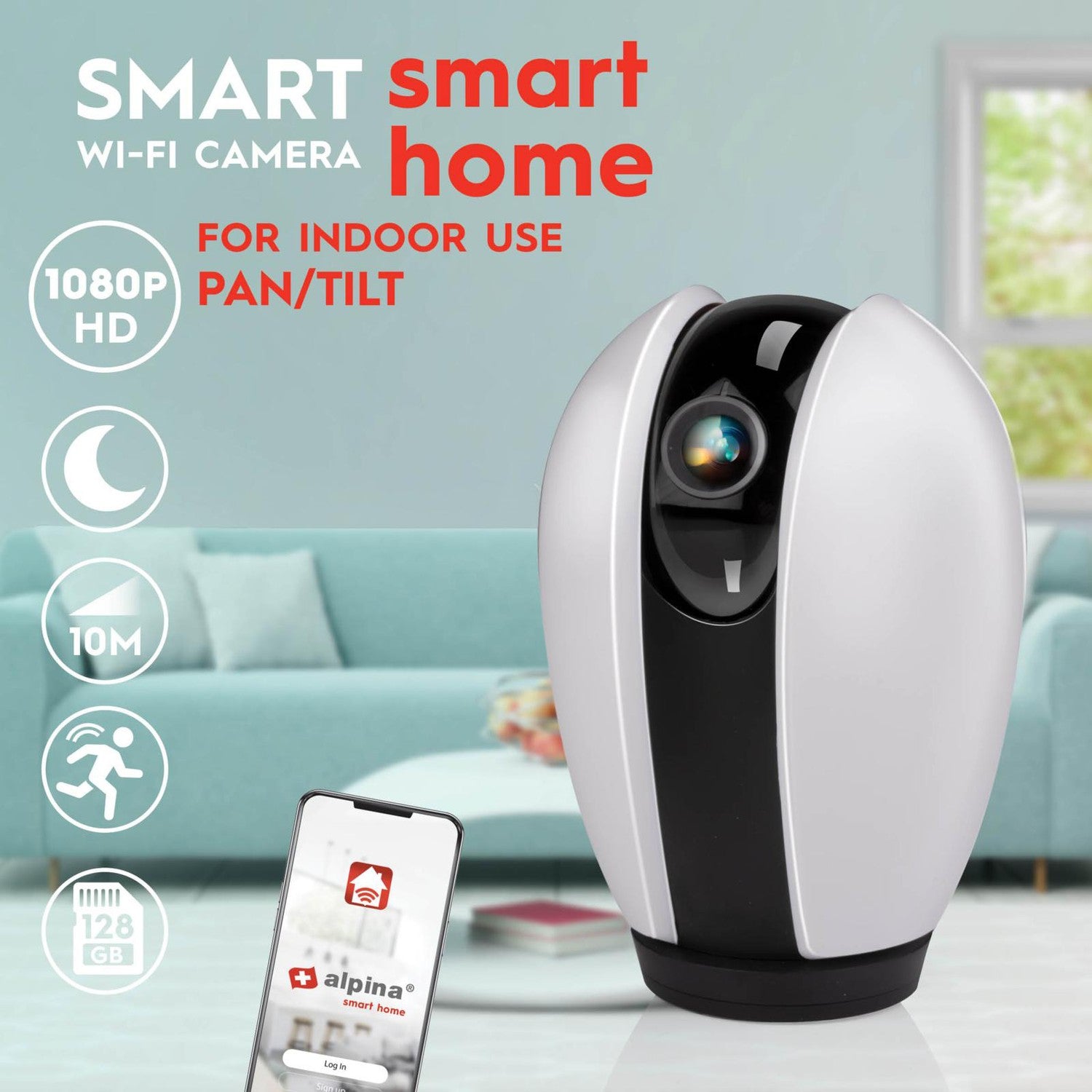 WiFi Smart Indoor Camera 1080p Rotatable