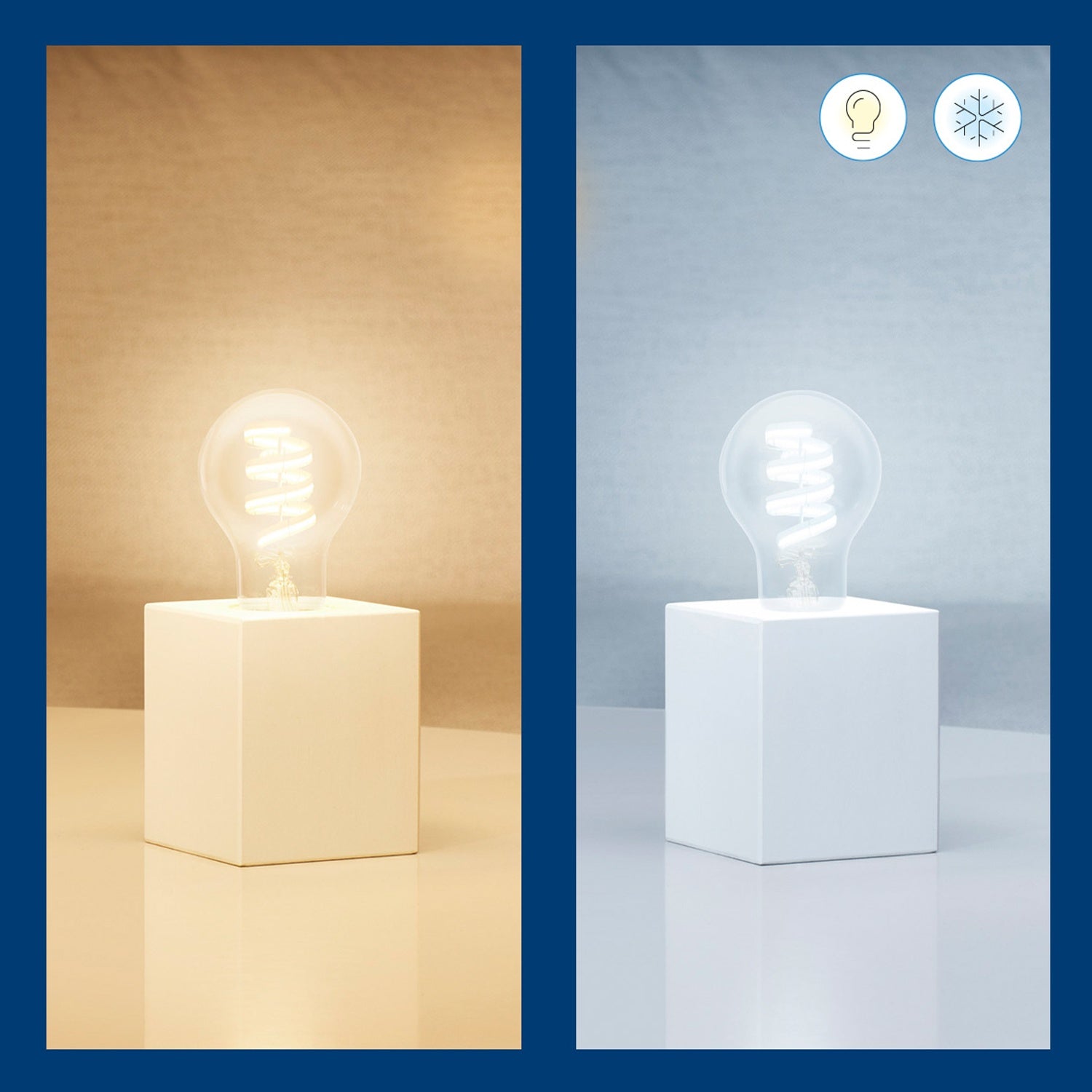 WiFi Smart LED E27 40W Filament Color + Warm-cool white 470lm