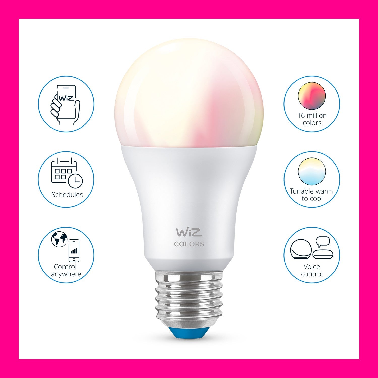 WiFi Smart LED E27 Normal 60W Color 1-p Promo