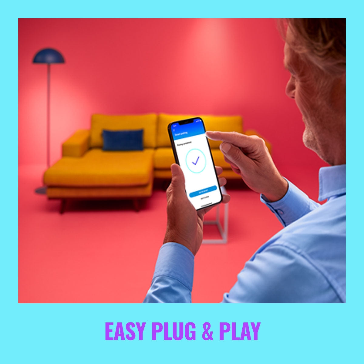 WiFi Smart LED E27 P45 40W 470lm Color