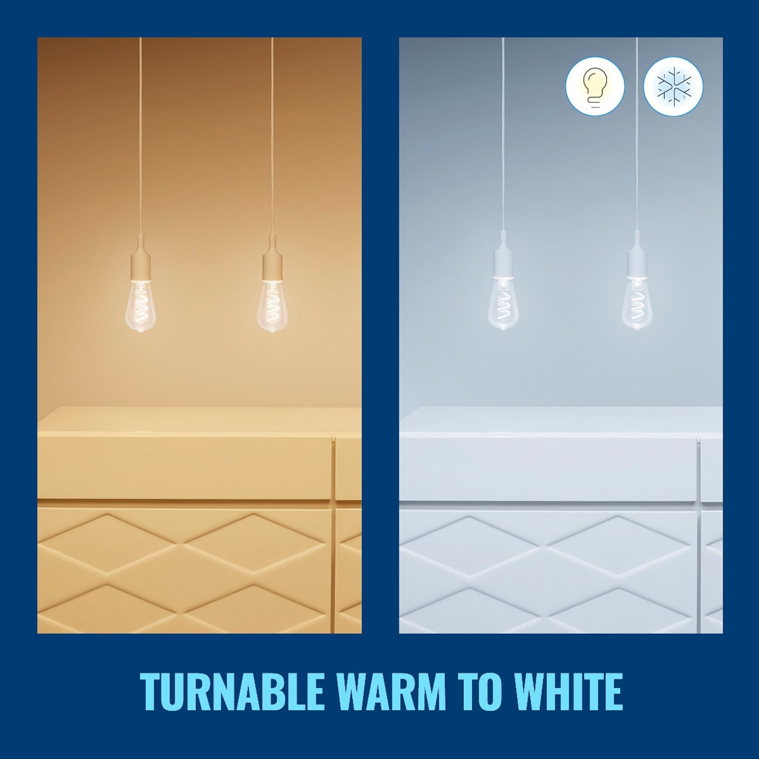 WiFi Smart LED E27 ST64 40W Filament Color + Warm-cool white 470lm