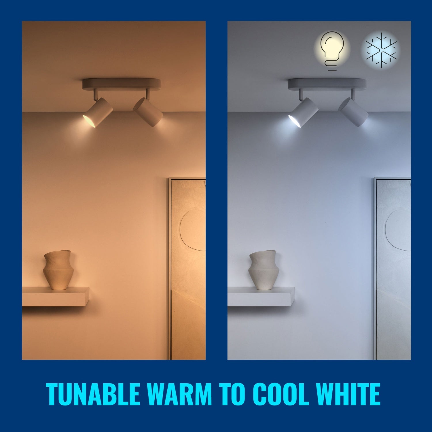 WiFi Smart LED GU10 50W 345lm Color + Warm-cool white 1-pack