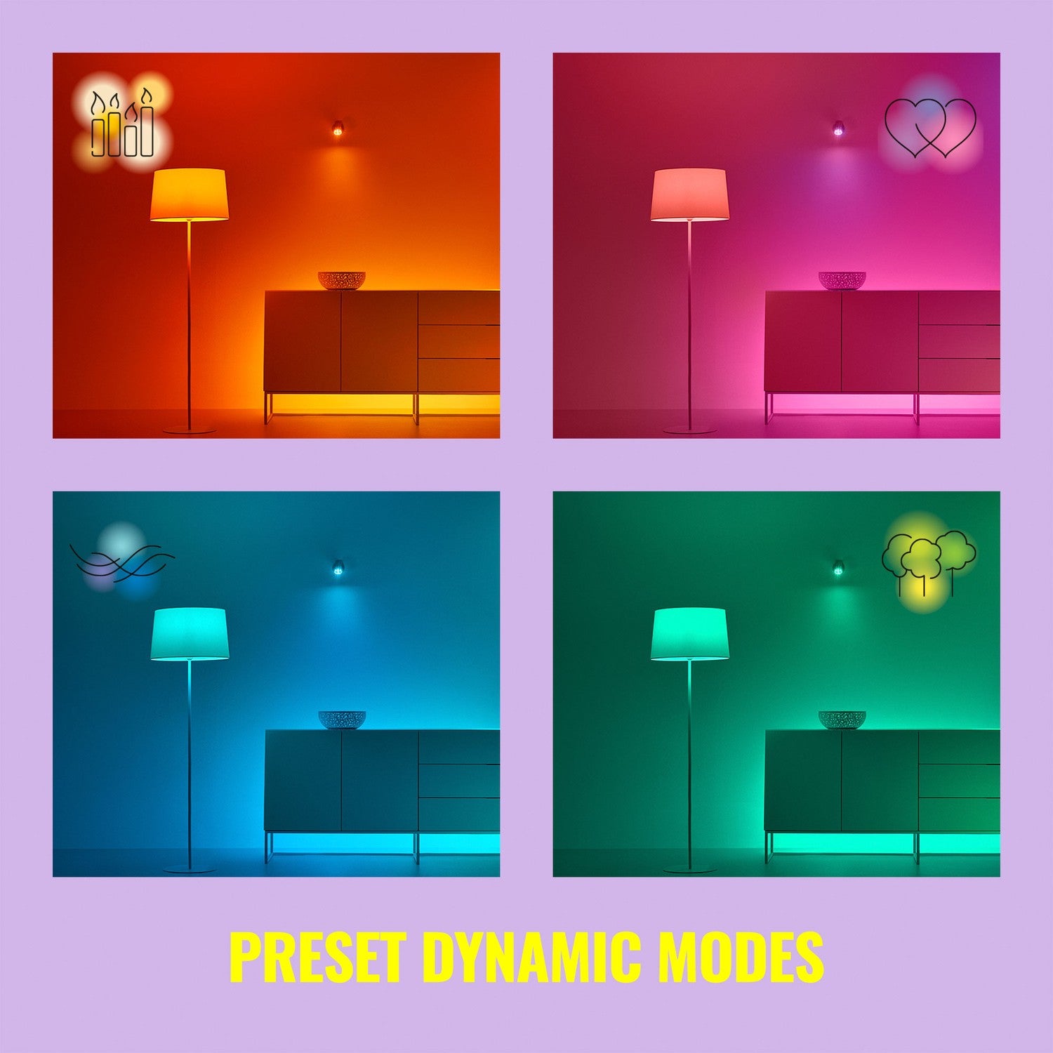 WiFi Smart LED GU10 50W 345lm Color + Warm-cool white 2-pack