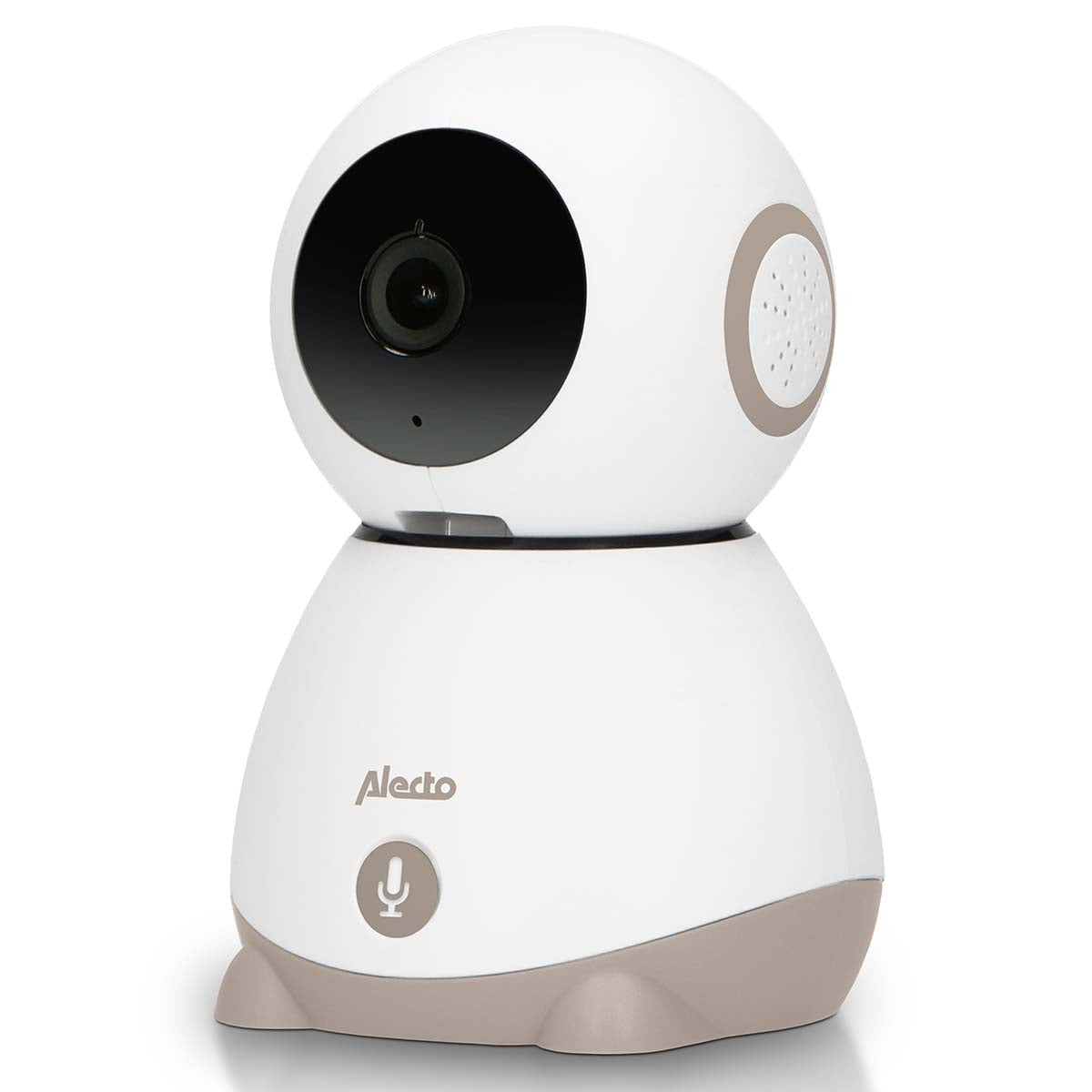 Wi-Fi baby monitor with camera White/Taupe