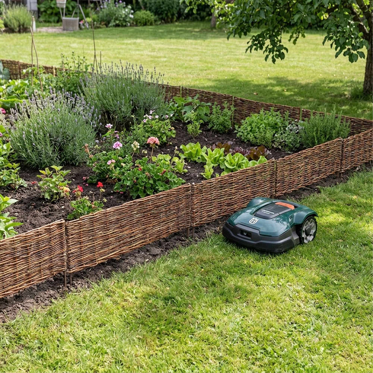Wicker Garden Border – Willow Flower Bed Edging