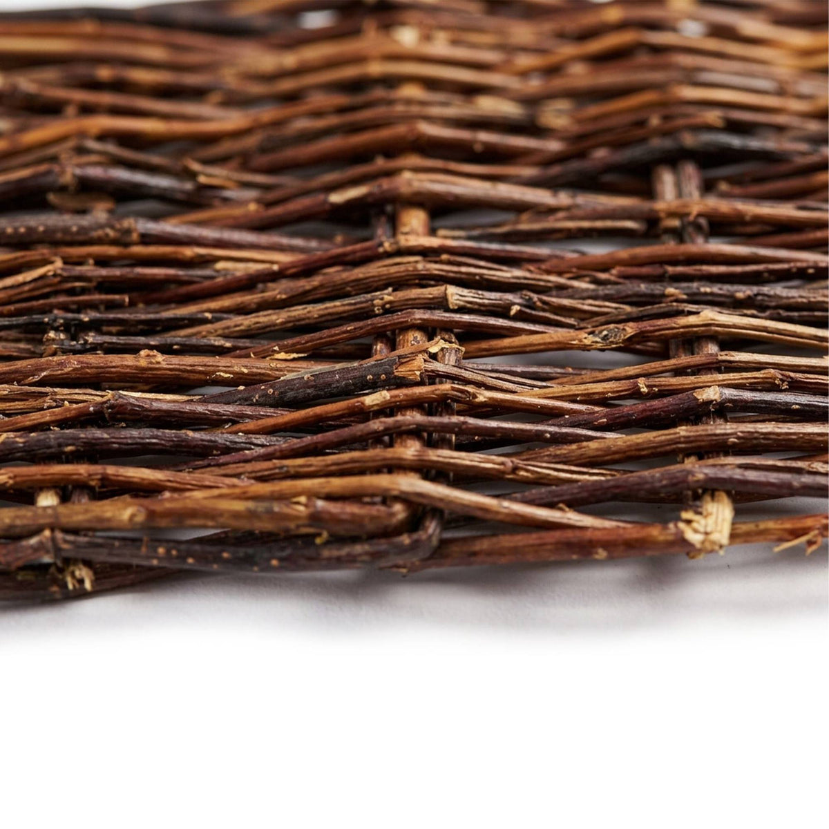 Willow Garden Border – Flexible Wicker Edging, With Pegs
