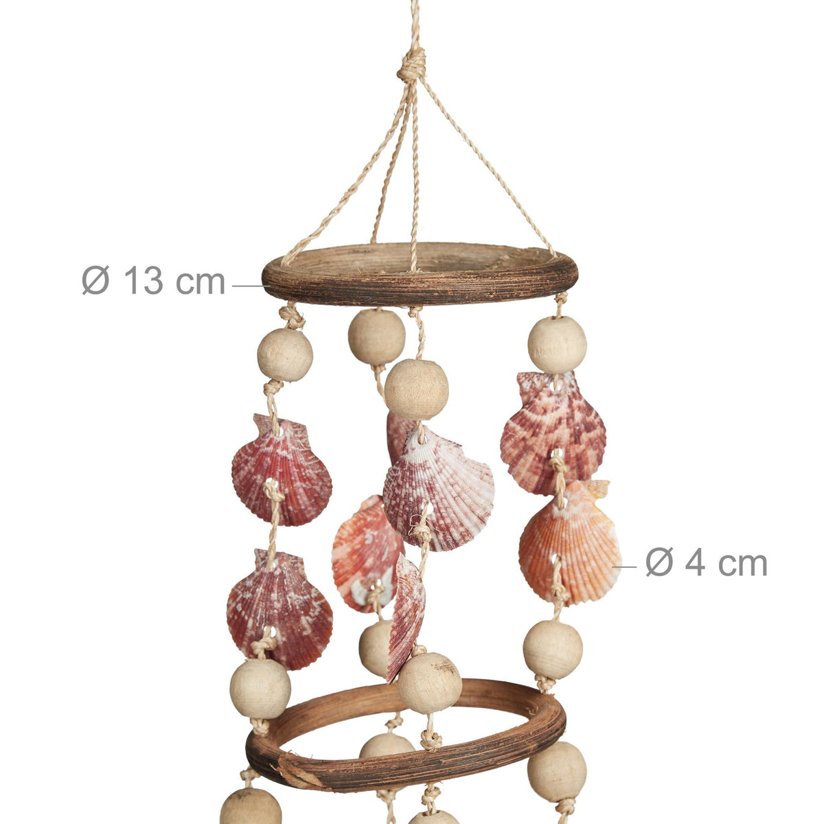 Wind chime shells in 2 sizes