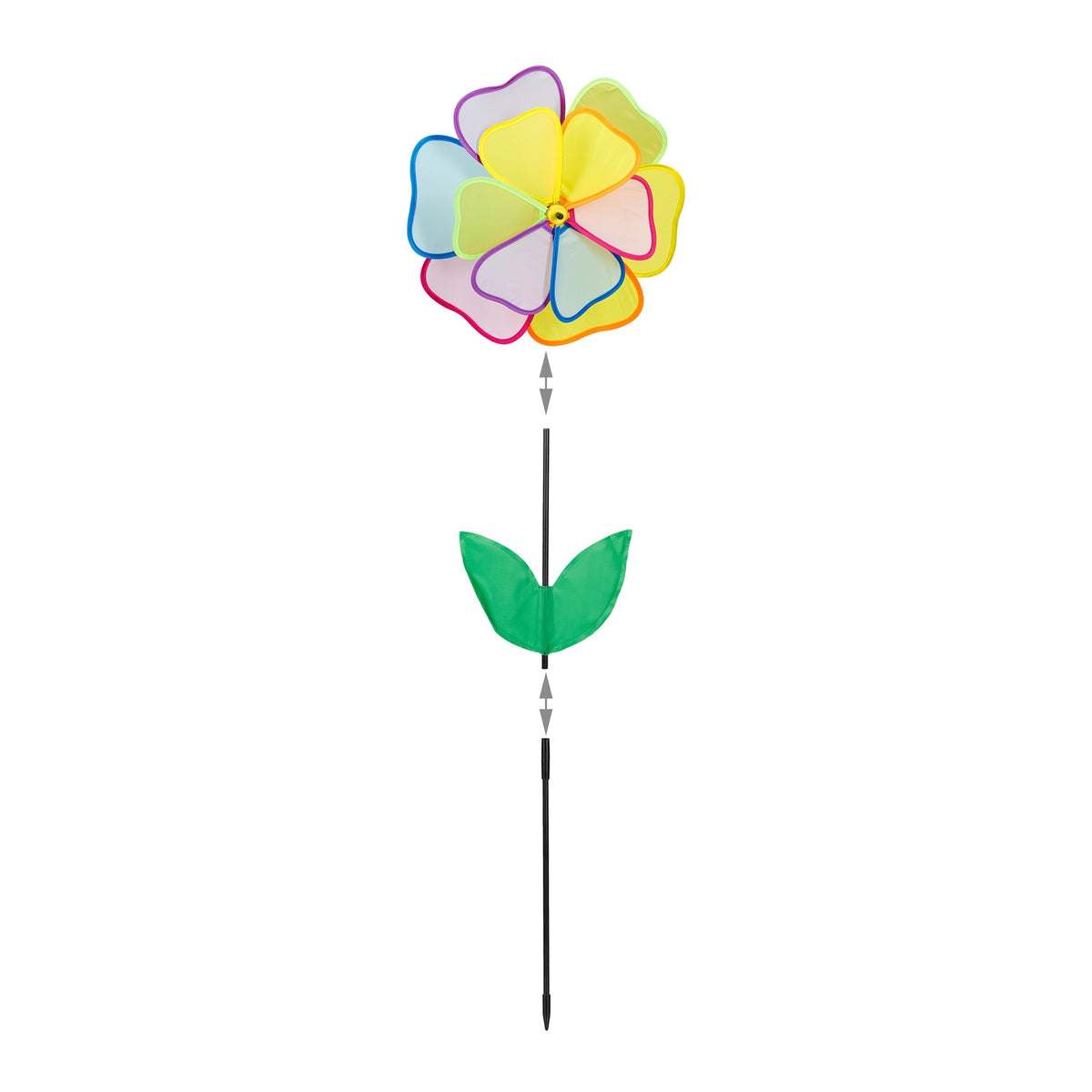 Wind spinner flower multicolored
