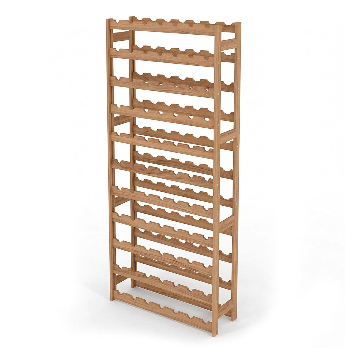 Wine Bottle Rack, Walnut – Horizontal Cork-Safe Storage