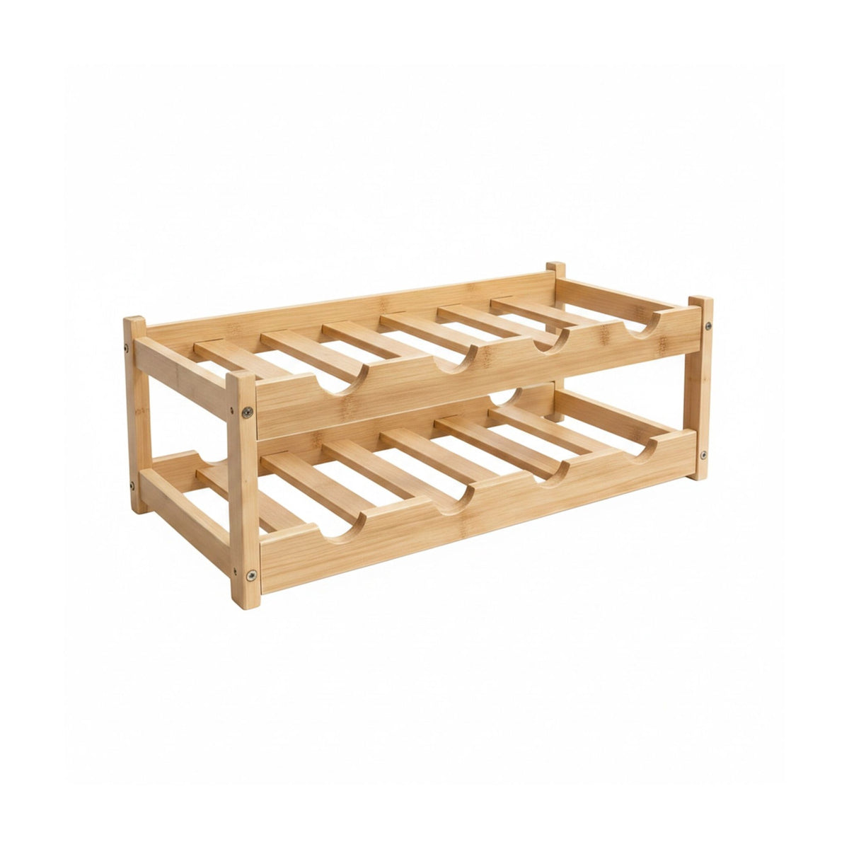 Wine Rack, Bamboo Bottle Holder for Kitchen or Bar