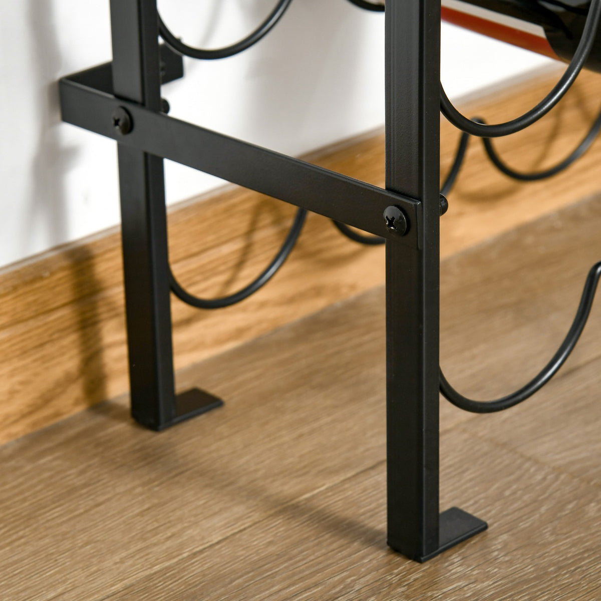 Wine Rack For 60 Bottles Wall Mountable Bottle Rack, Metal Wine Rack, Black