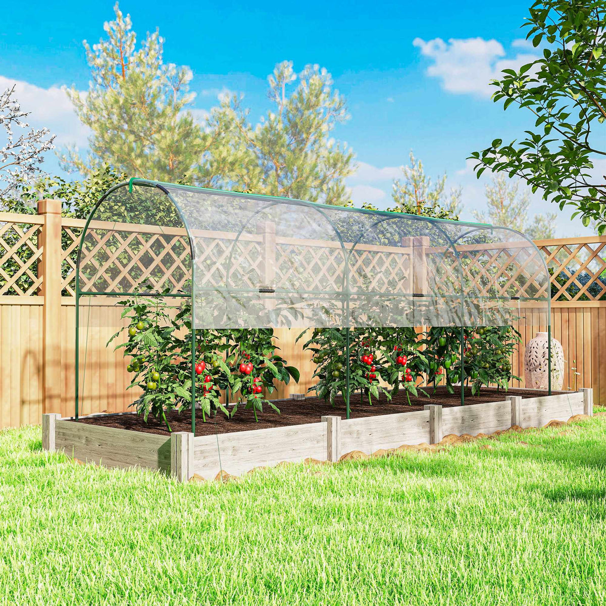Winter-Proof Greenhouse with Arched Roof, 400x123x171 cm