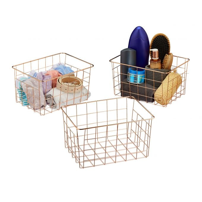 Wire baskets - set of 3