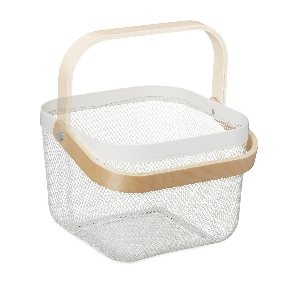 Wire baskets with handles, 2-pack