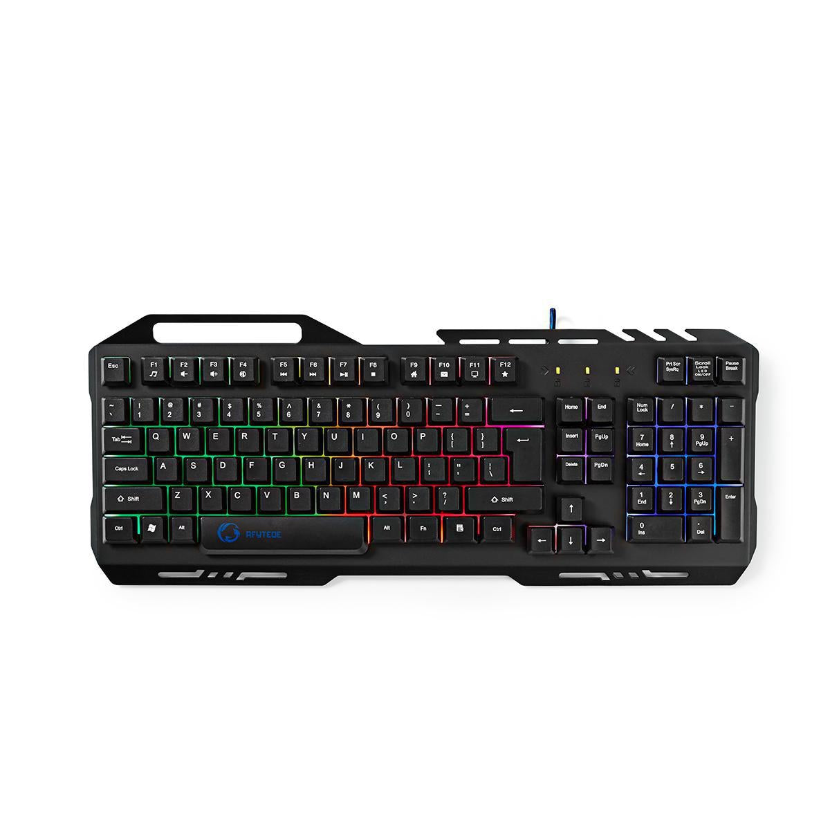 Wired Gaming Keyboard | USB 2.0 | Membrane keys | LEDs | US International | US Layout | USB Power | Power cable length: 1.50 m | Game