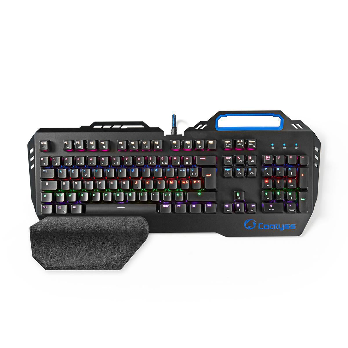 Wired Gaming Keyboard | USB | Mechanical Keys | RGB | French | FR Layout | USB Power | Power cable length: 1.70 m | Game