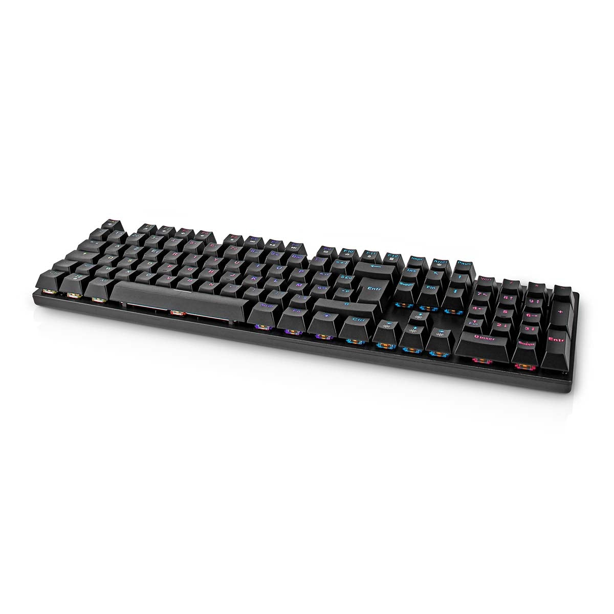 Wired Gaming Keyboard | USB Type-A | Mechanical Keys | LEDs | AZERTY | FR Layout | USB Power | Power cable length: 1.50 m | Game