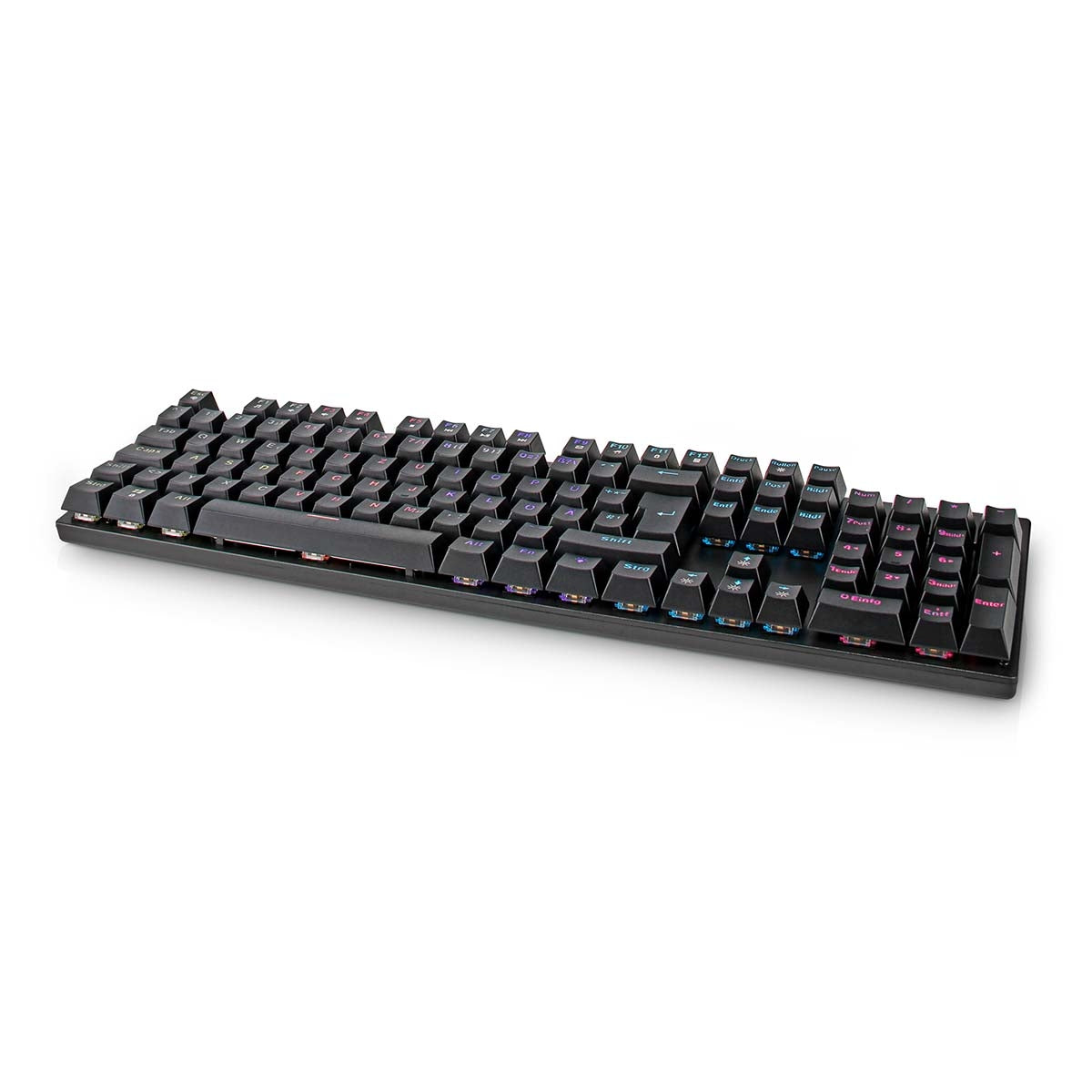 Wired Gaming Keyboard | USB Type-A | Mechanical Keys | LEDs | German | DE Layout | USB Power | Power cable length: 1.50 m | Game