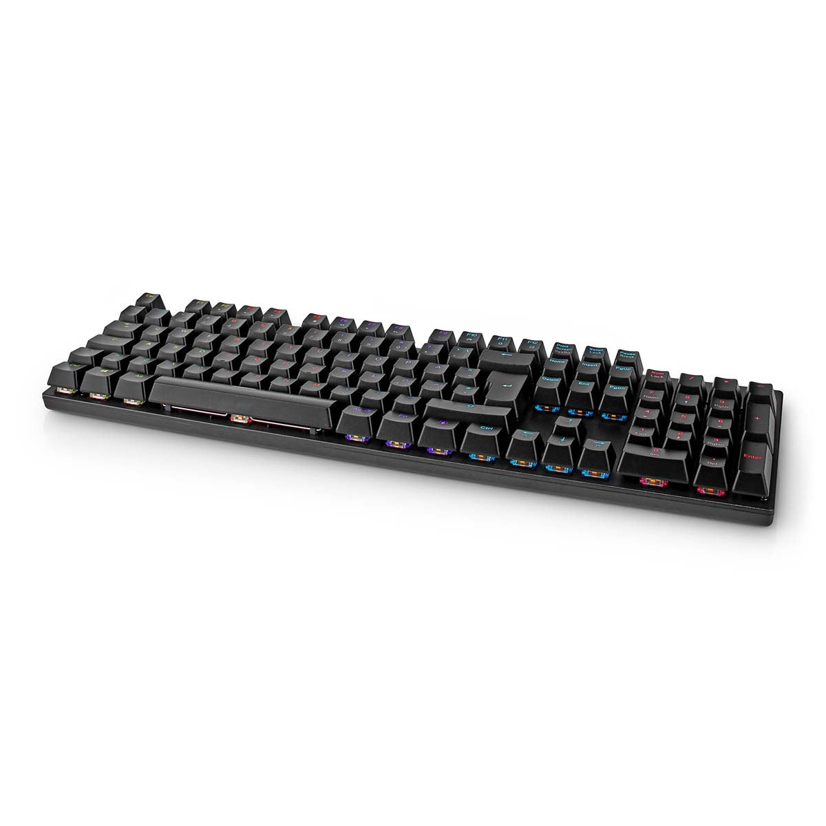 Wired Gaming Keyboard | USB Type-A | Mechanical Keys | LEDs | QWERTY | ND Layout | USB Power | Power cable length: 1.50 m | Game