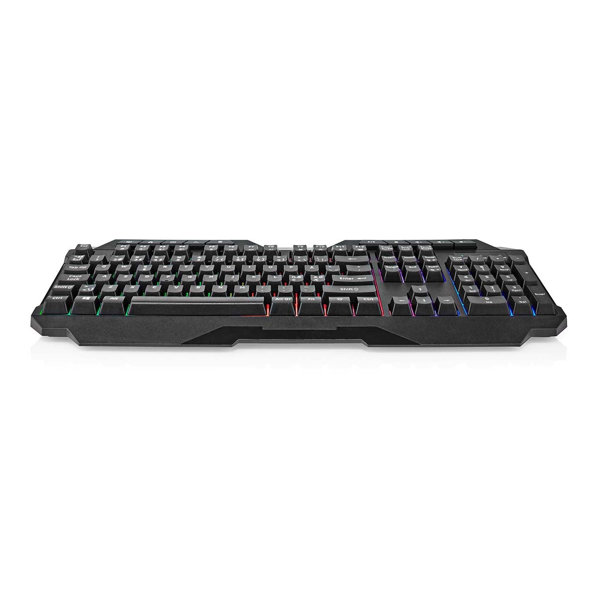 Wired Gaming Keyboard | USB Type-A | Membrane keys | LEDs | QWERTY | ND Layout | USB Power | Power cable length: 1.30 m | Multimedia