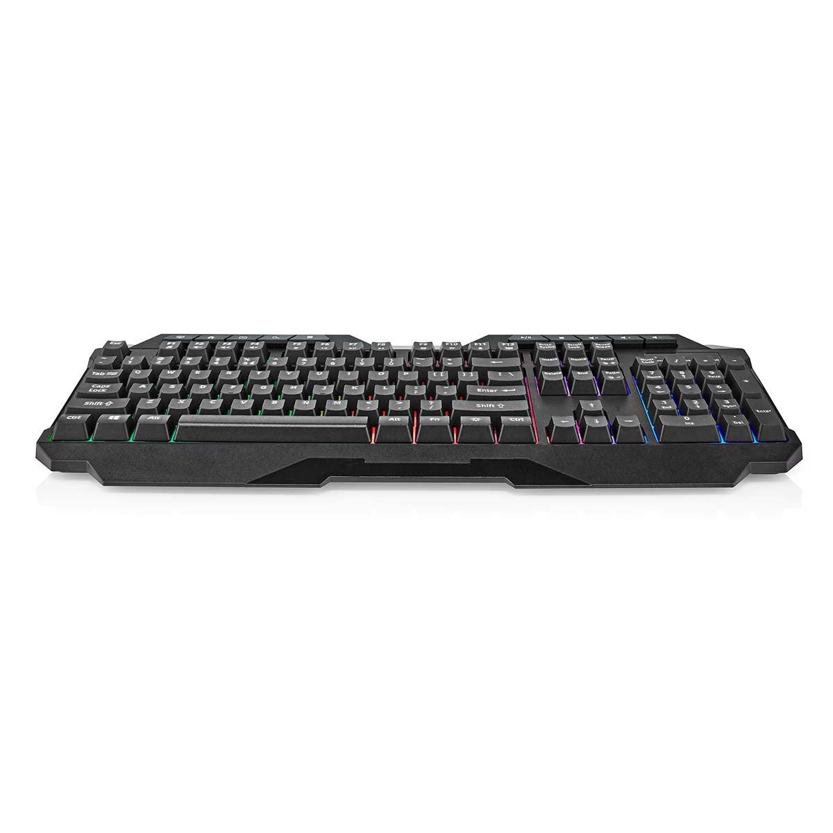 Wired Gaming Keyboard | USB Type-A | Membrane keys | LEDs | QWERTY | US Layout | USB Power | Power cable length: 1.30 m | Multimedia