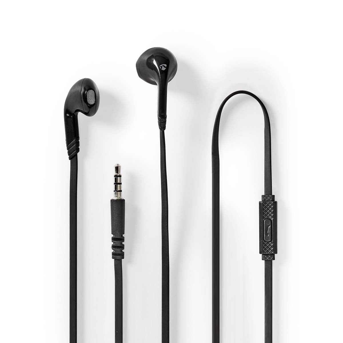 Wired Headphones | 3.5 mm | Cable length: 1.20 m | Built-in microphone | Volume Control | Black