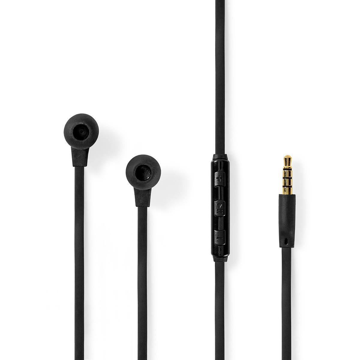 Wired Headphones | 3.5 mm | Cable length: 1.20 m | Built-in microphone | Volume Control | Silver / Black