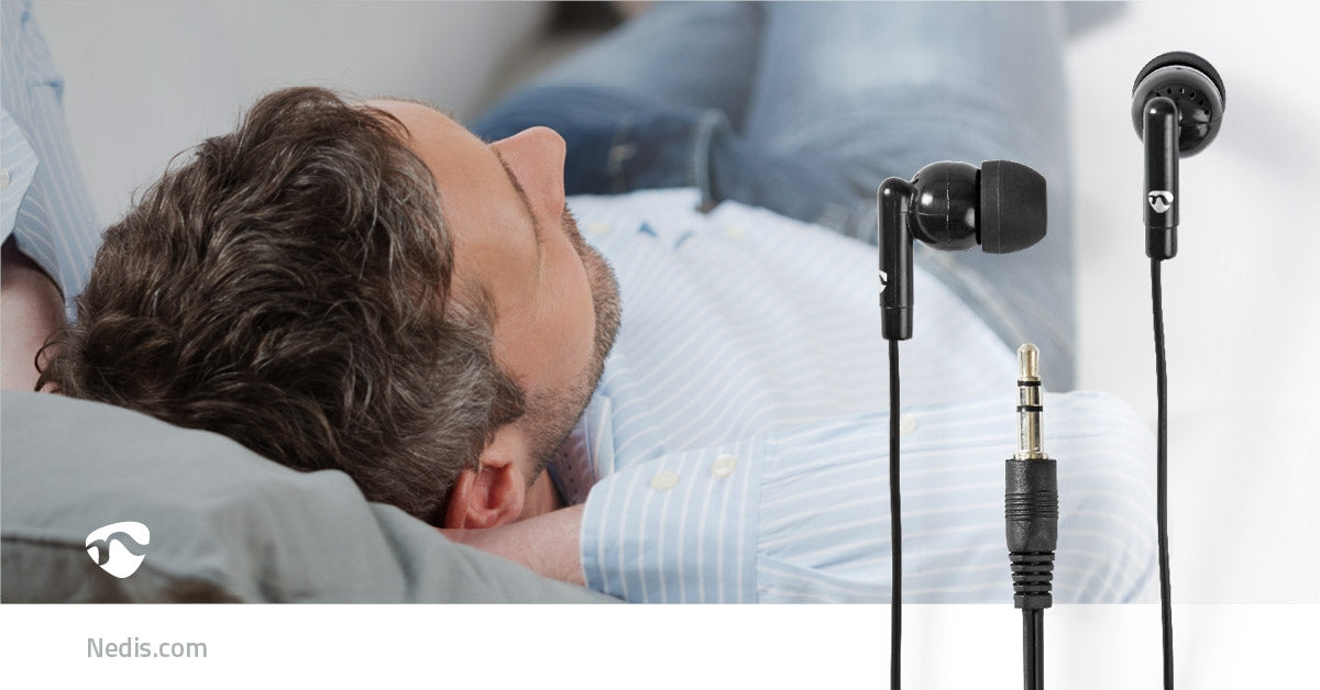 Wired Headphones | 3.5 mm | Cable length: 1.20 m | Volume Control | Black