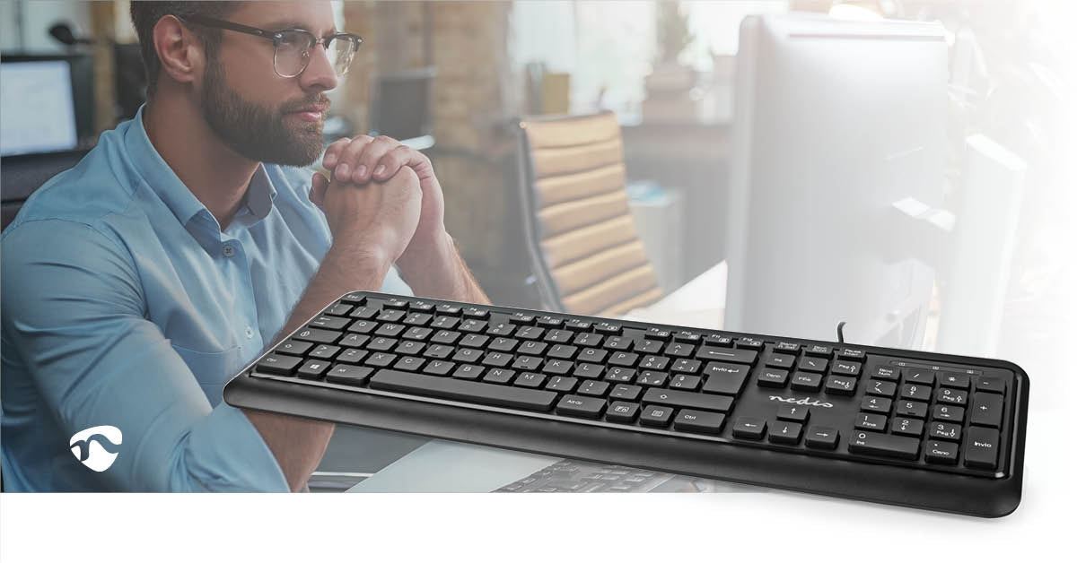 Wired Keyboard | USB-A | Multimedia | QWERTY | IT Layout | Numeric keyboard