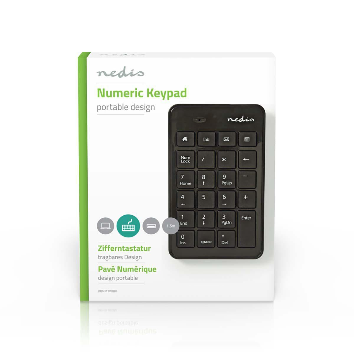 Wired Keyboard | USB-A | Office | One handed | Numeric | Numeric keyboard