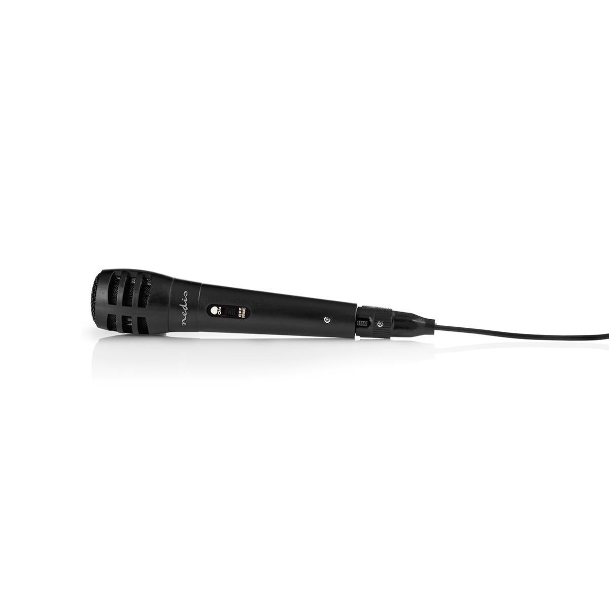 Wired Microphone | Cardioid | Detachable cable | 5.00 m | 80 Hz - 12 kHz | 600 Ohm | -75 dB | On / off button | Suitcase included | ABS / Aluminum | Black