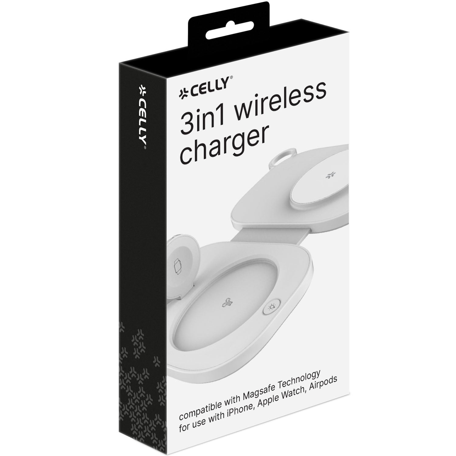 Wireless 3-in-1 Charger, MagSafe Compatible, White