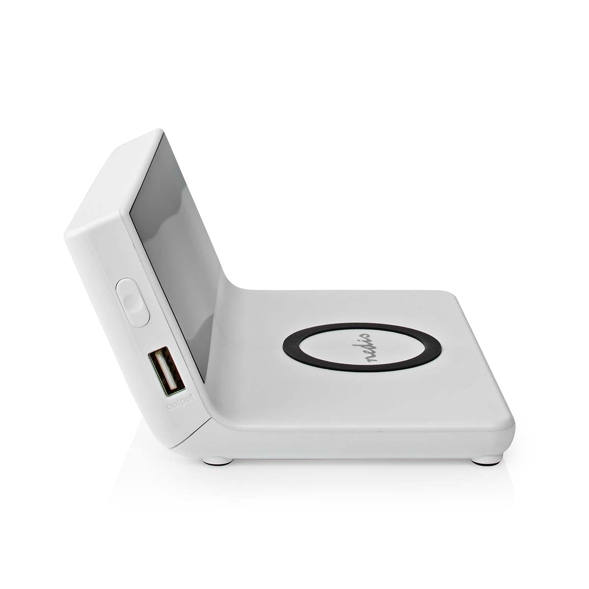 Wireless Charger for Alarm Clock | Qi certified | 5 / 7.5 / 10 / 15 W | USB A Male | 2 Alarm times | Snooze function