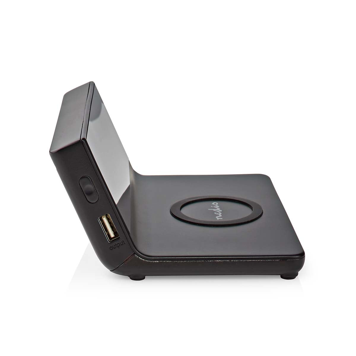 Wireless Charger for Alarm Clock | Qi certified | 5 / 7.5 / 10 / 15 W | USB A Male | 2 Alarm times | Snooze function