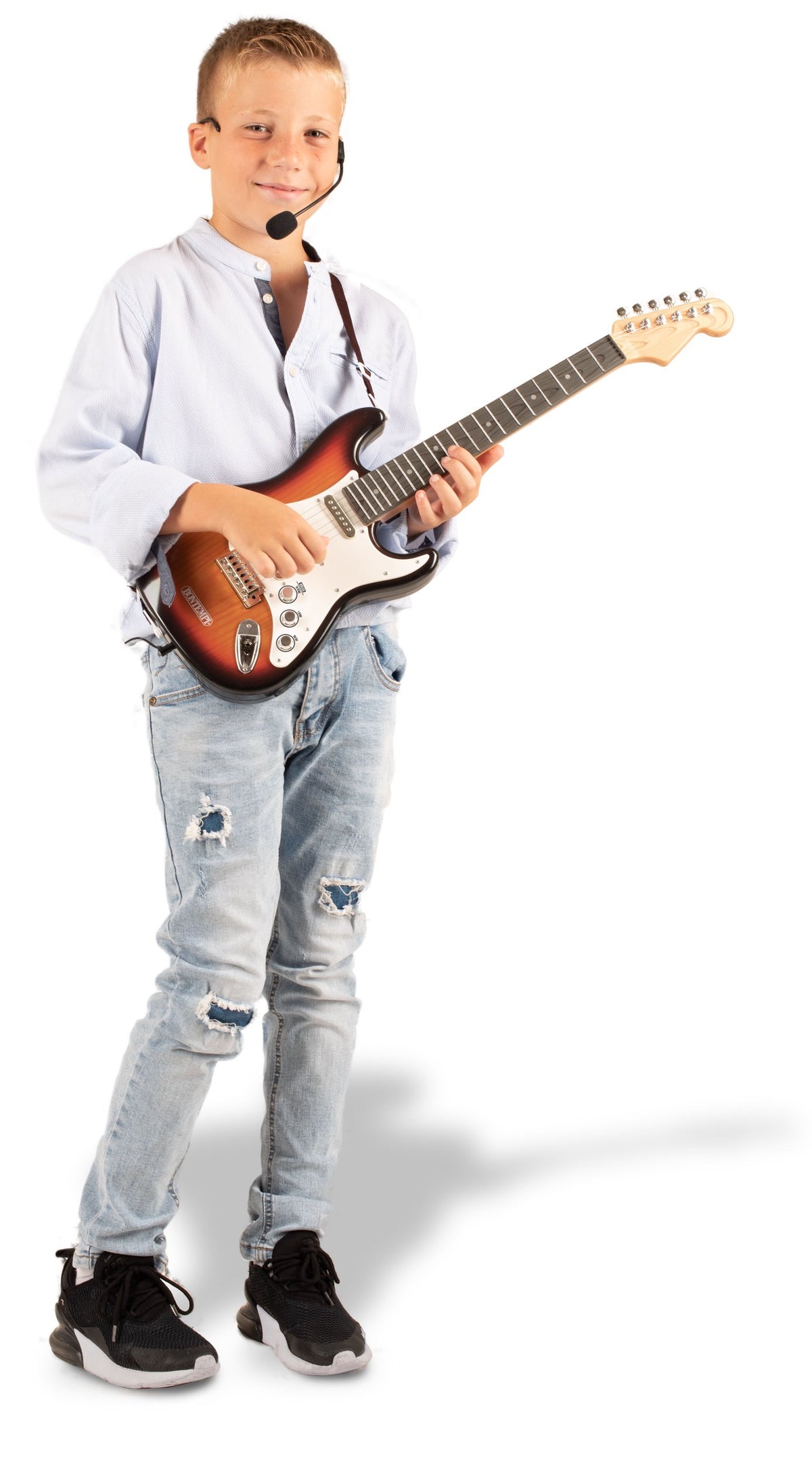 Wireless Electronic Rock Guitar with Headset Mic