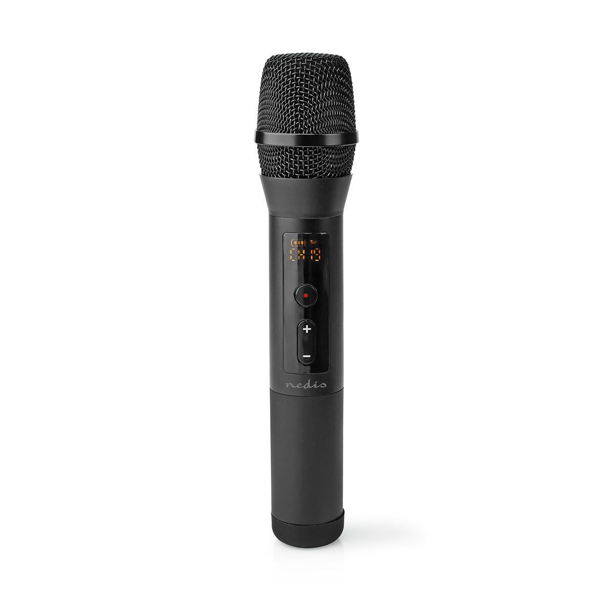 Wireless Microphone Set | 20 Channels | 1 microphone | Cardioid | 70 Hz - 13 kHz | 1000 Ohm | -95 dB | Volume Control | Black