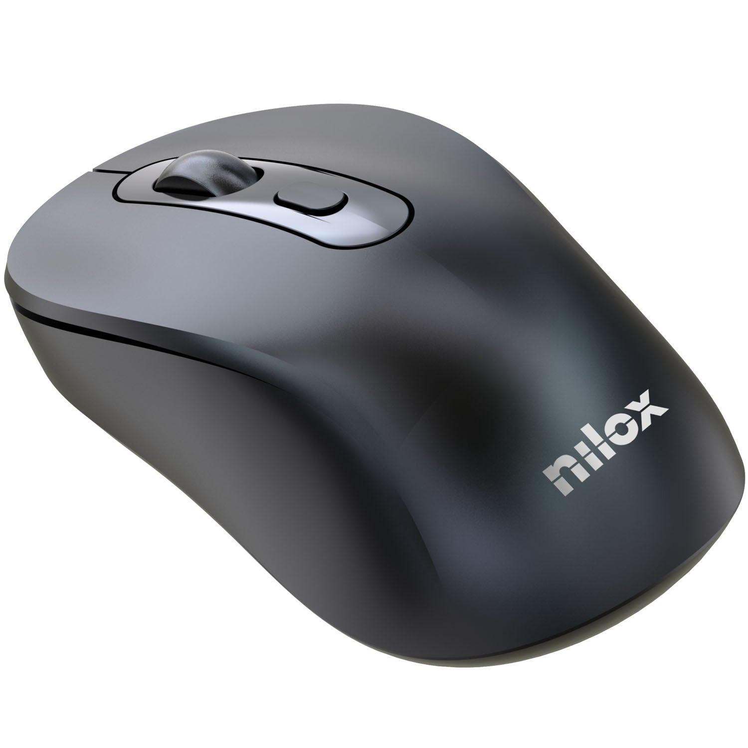Wireless Mouse, Dual Mode (BT + 2.4 GHz), Rechargeable, Black