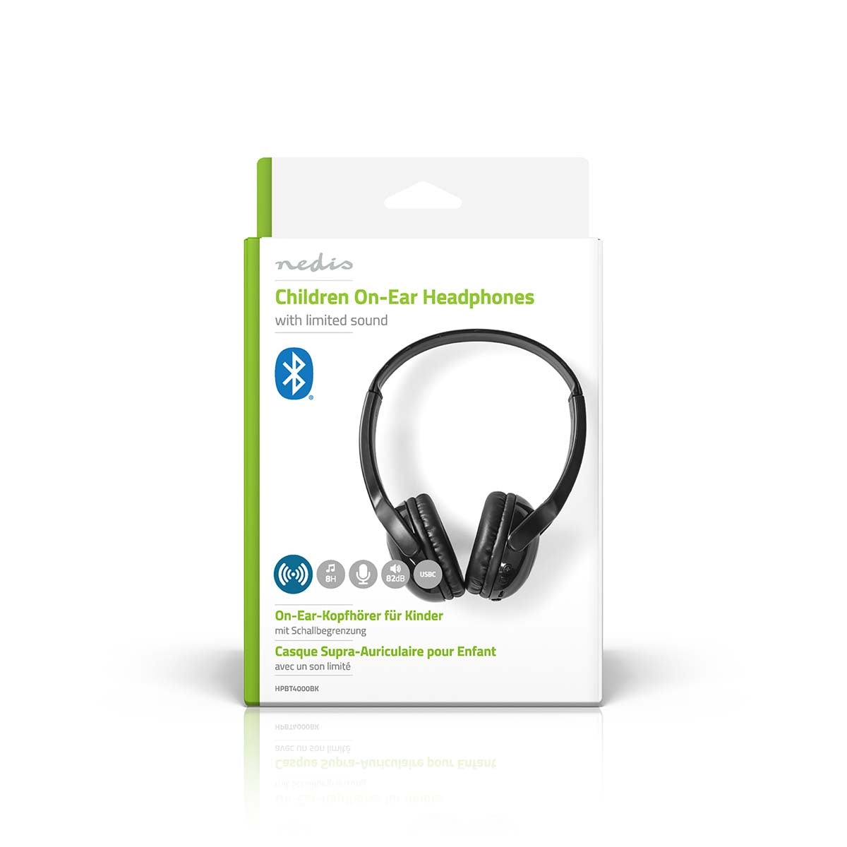 Wireless On-Ear Headphones | Maximum battery life: 8 hours | Built-in microphone | Press Control | Support for voice control | Volume control