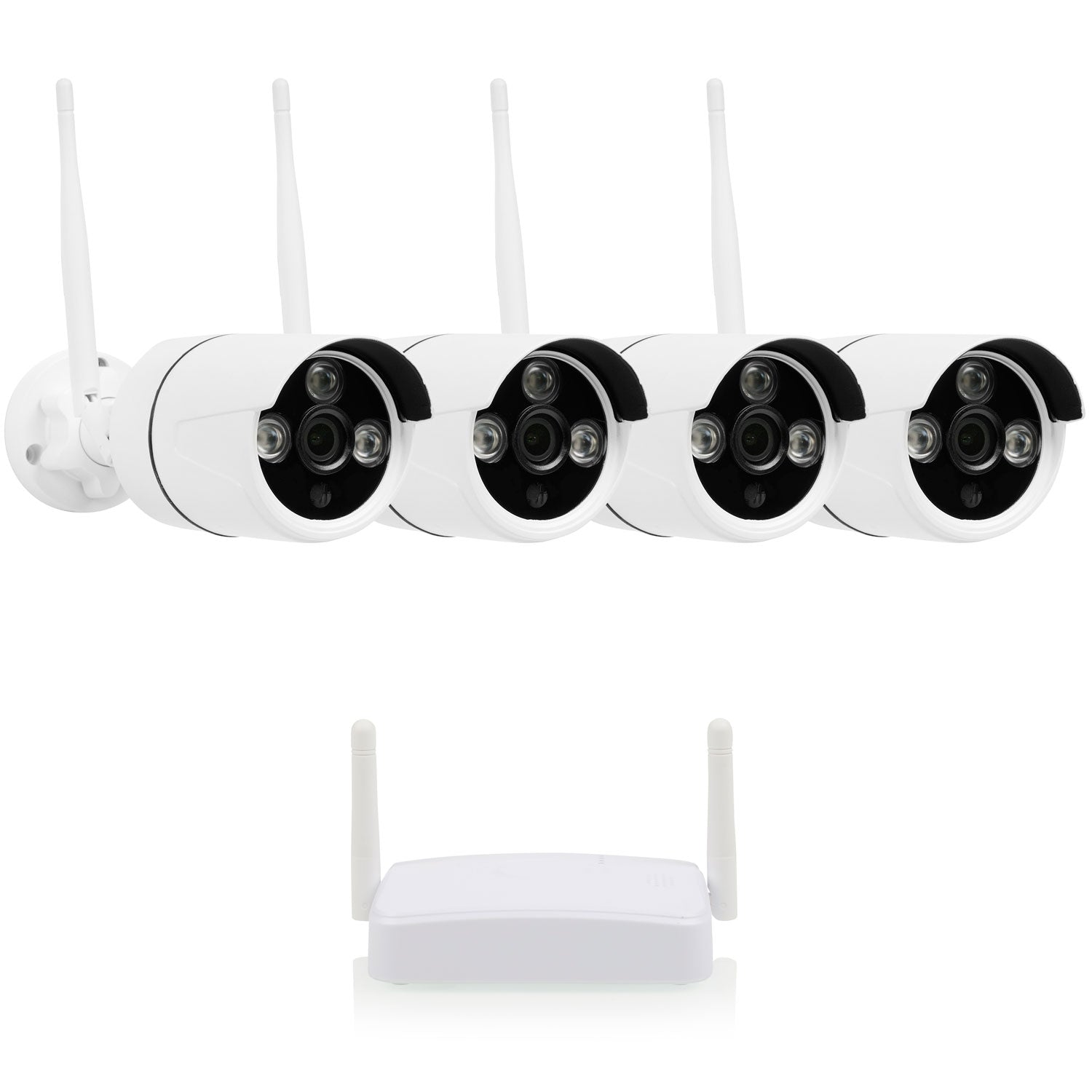 Wireless Security Camera System, 4 Cameras, 1080p HD, Night Vision