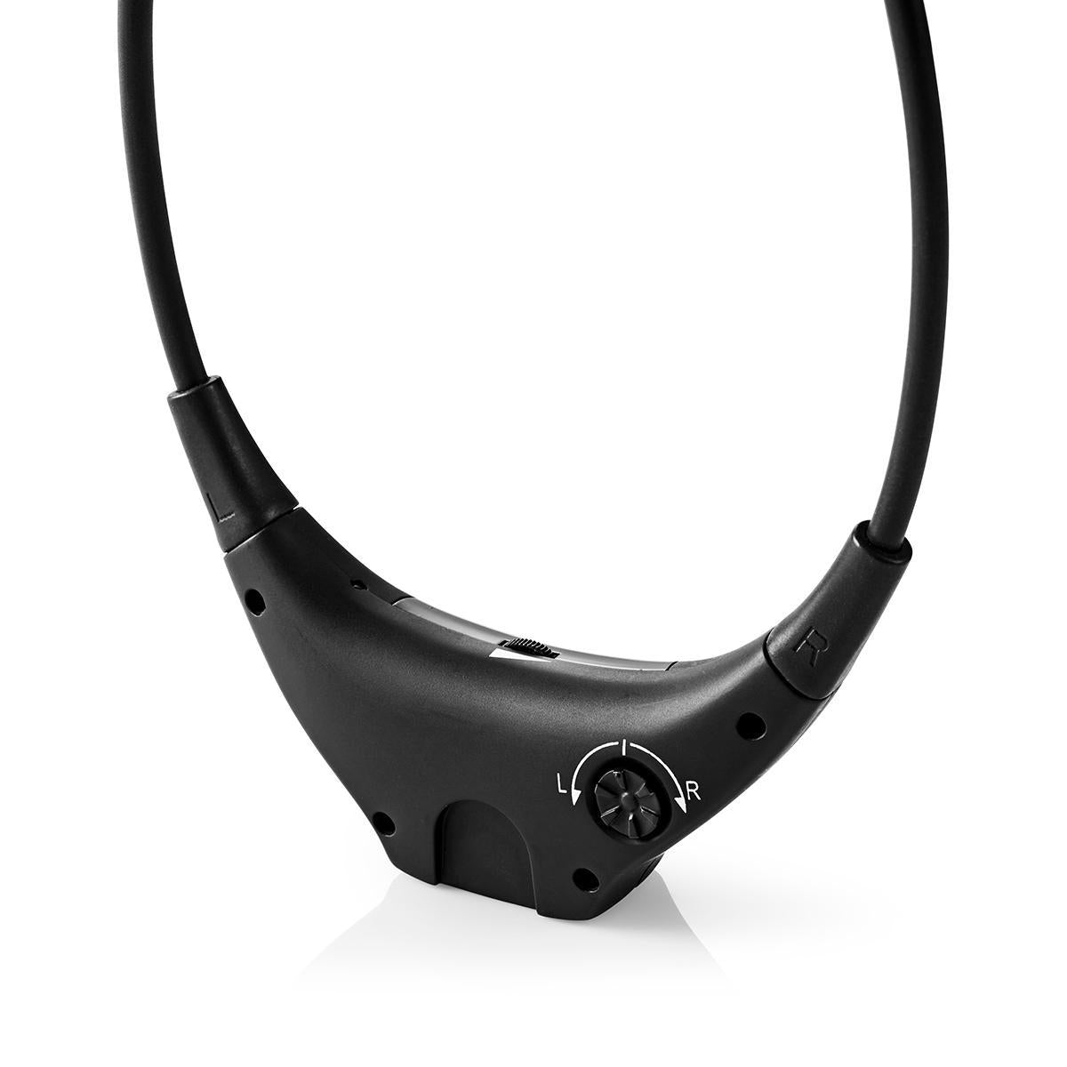 Wireless TV Headphones | RF | In-Ear | Maximum battery life: 4.5 hours | 35 m| Digital Audio | Battery dock | Balance control | Black